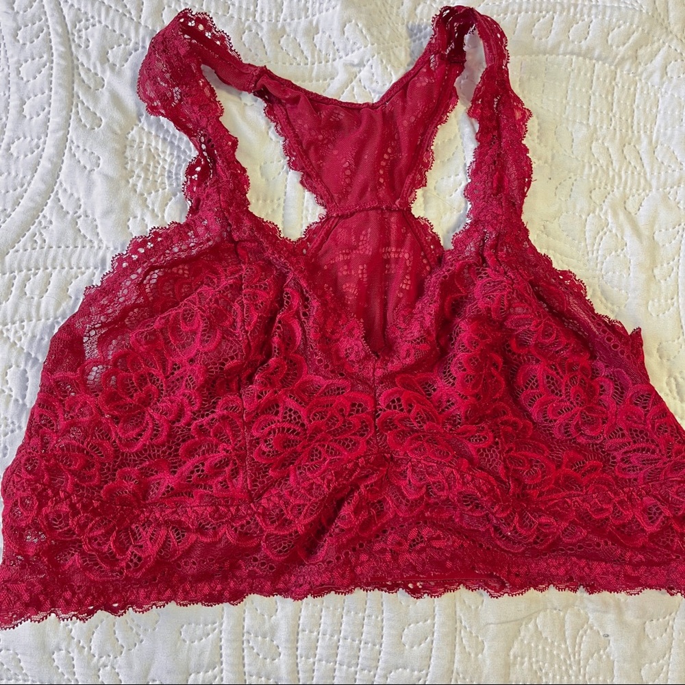 torrid Red Lace Racerback Bralette